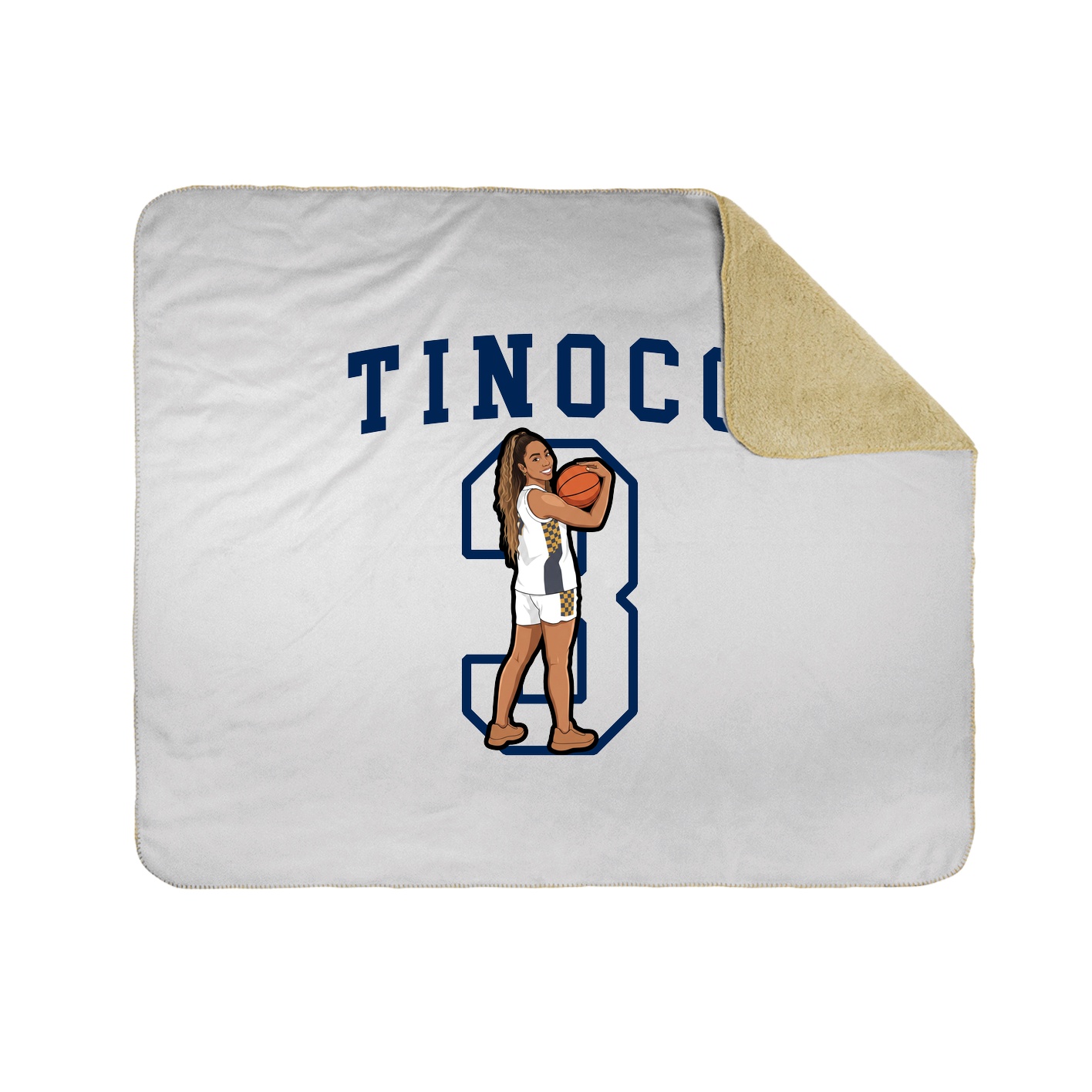 Throw Blanket — Shirsey in White