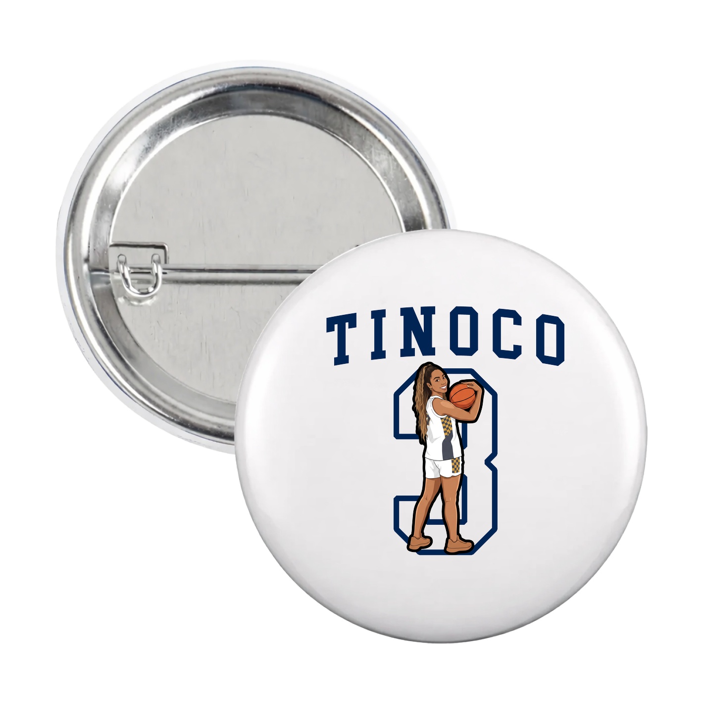 Game Day Button — Shirsey in White