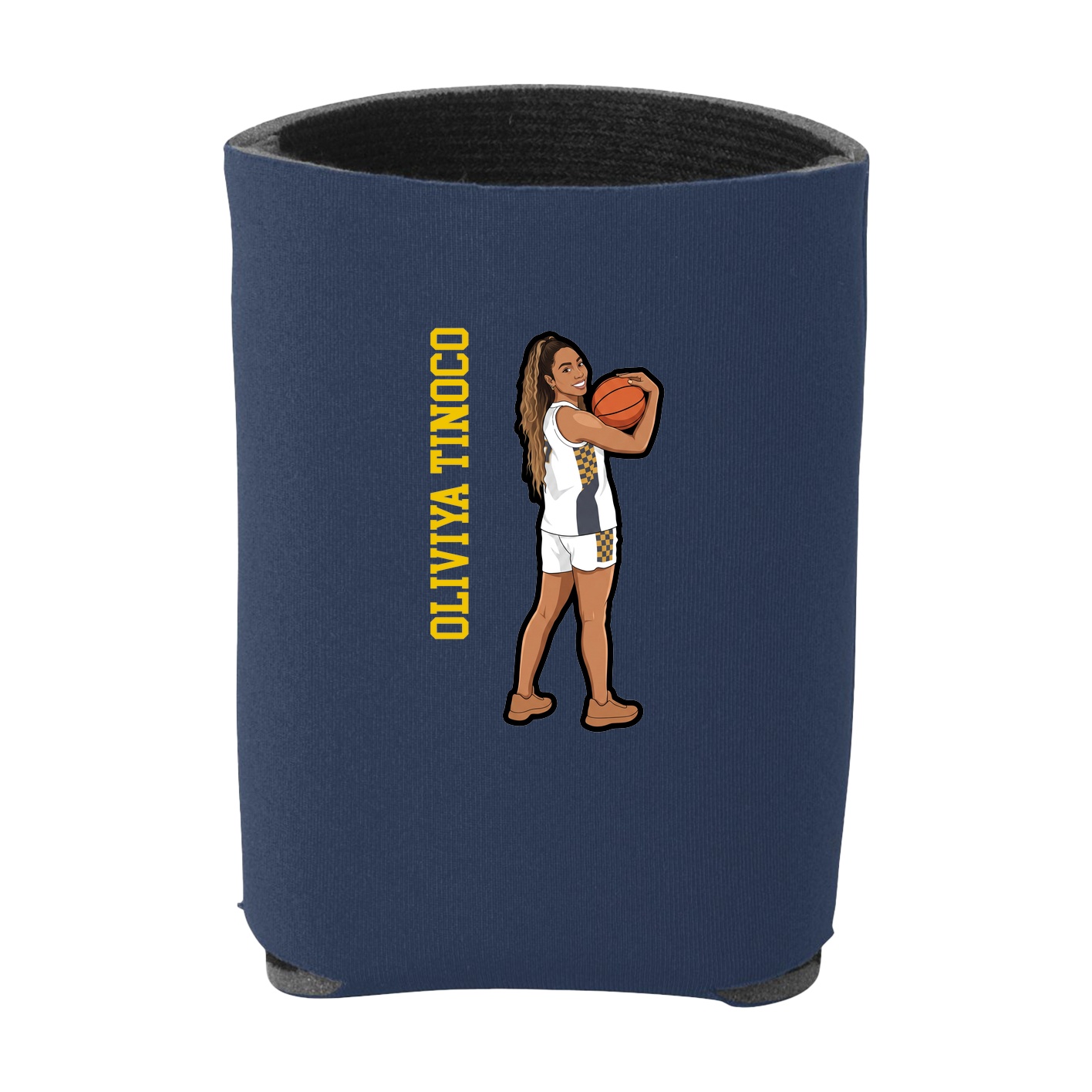Can Holder — Name Vertical in Navy