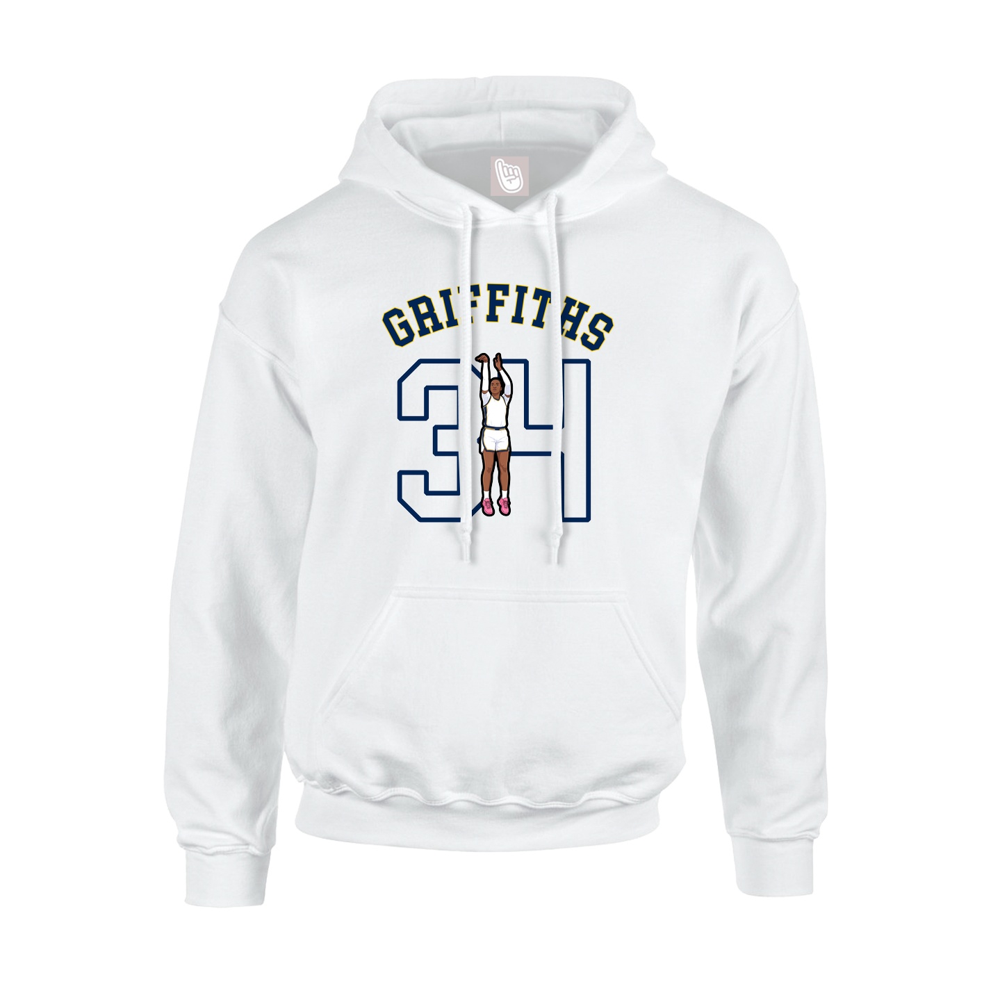 Youth Hoodie — Shirsey Arch in White