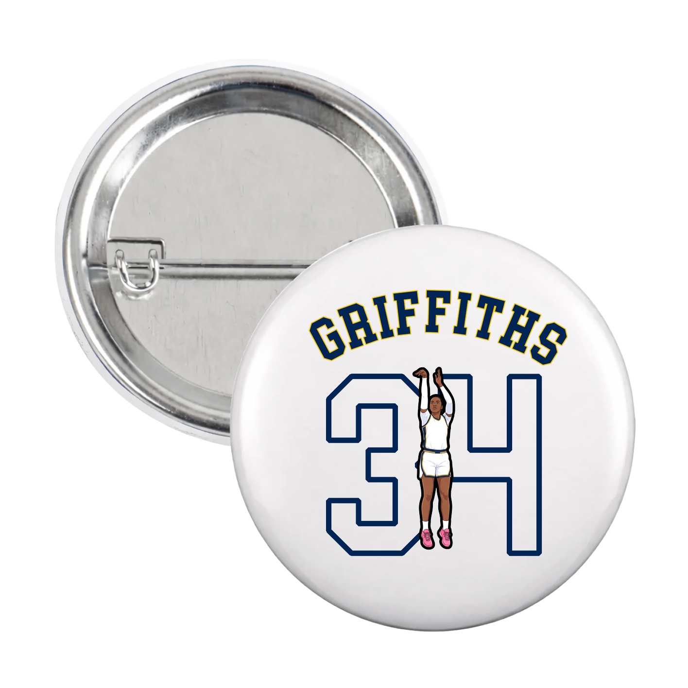 Game Day Button — Shirsey Arch in White