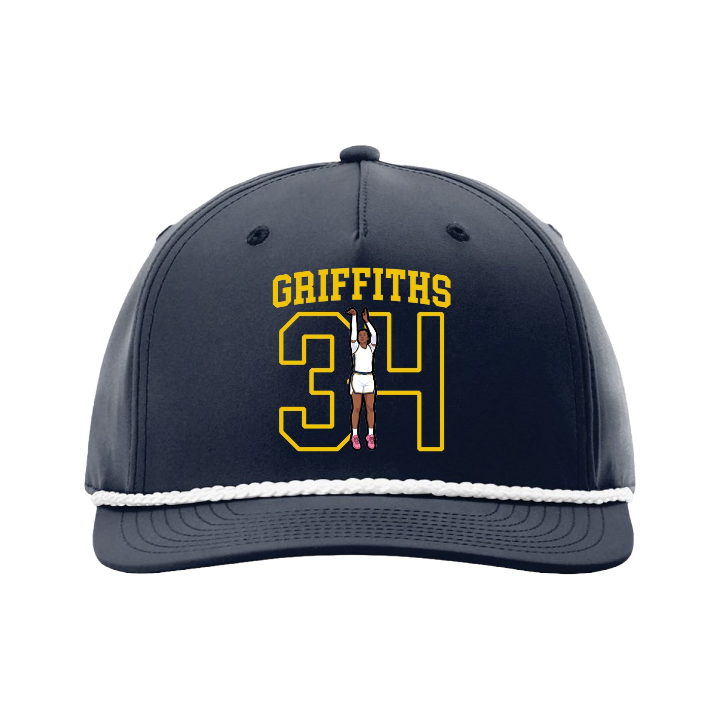 Five-Panel Classic Rope Cap — Shirsey in Navy