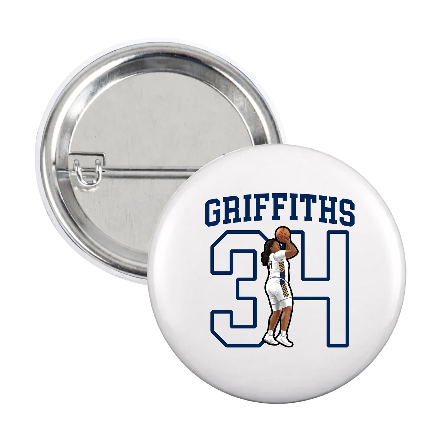 Game Day Button — Shirsey in White