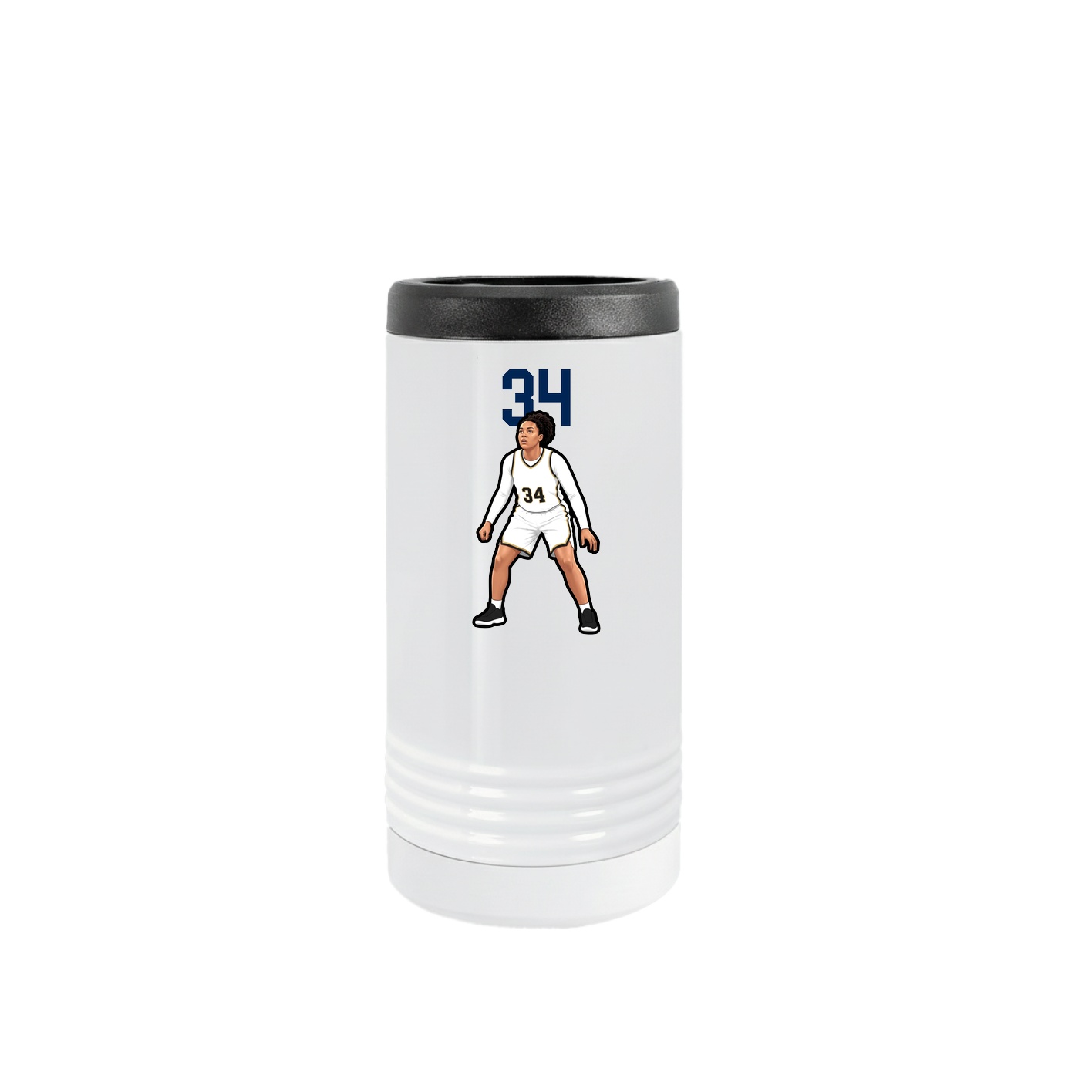 Slim Beverage Holder — Number Top in White