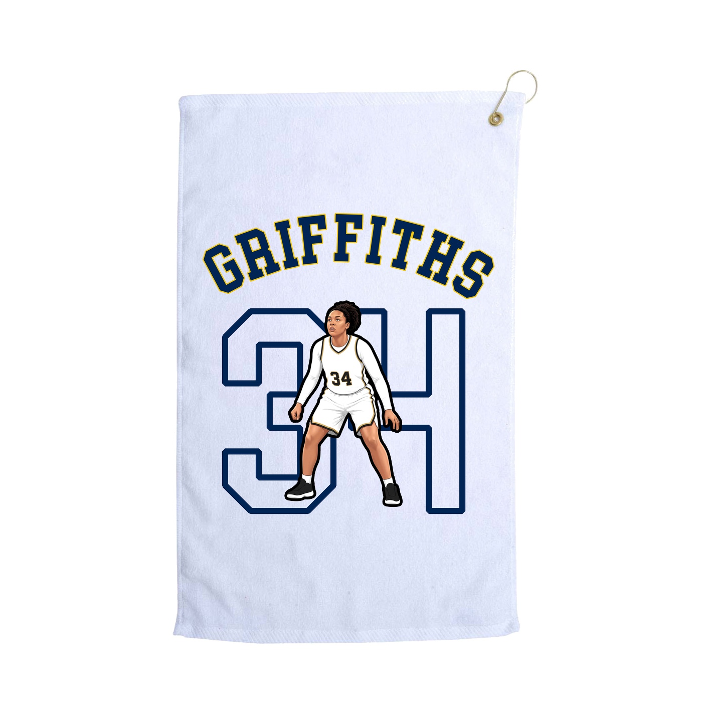 Golf Towel — Shirsey Arch in White