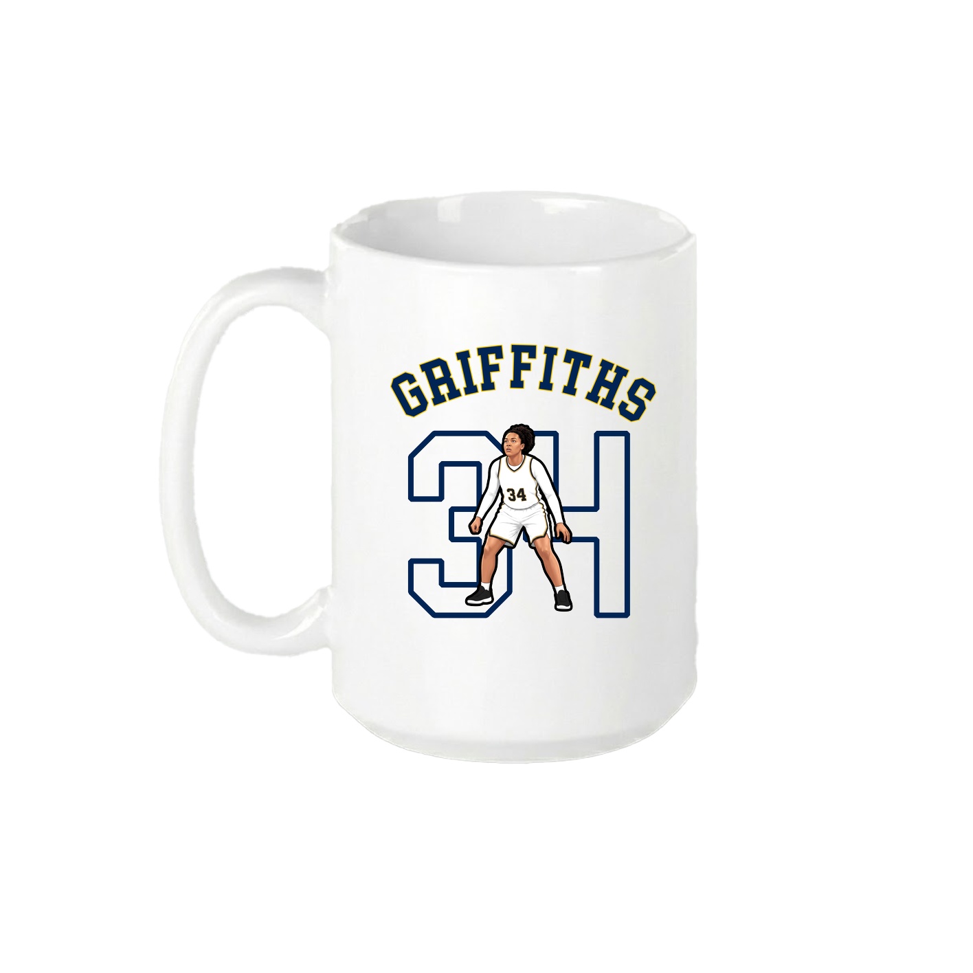 15oz Coffee Mug — Shirsey Arch in White