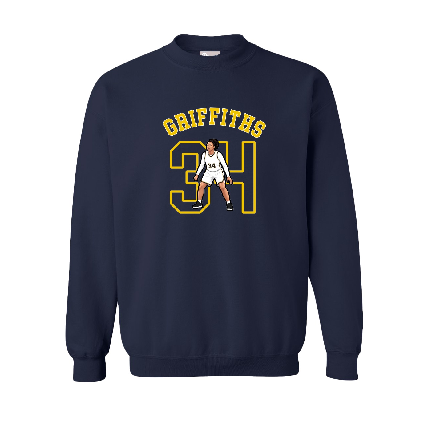 Fleece Crew — Shirsey Arch in Navy