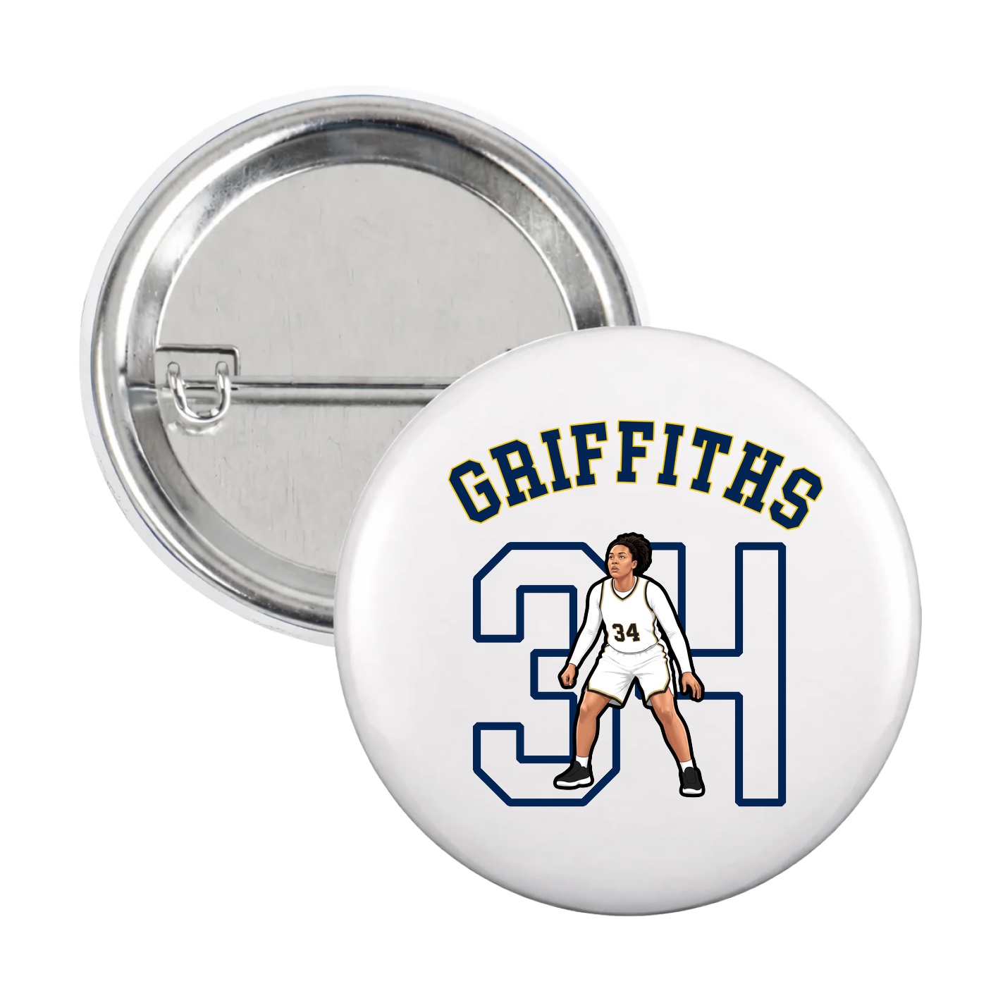 Game Day Button — Shirsey Arch in White