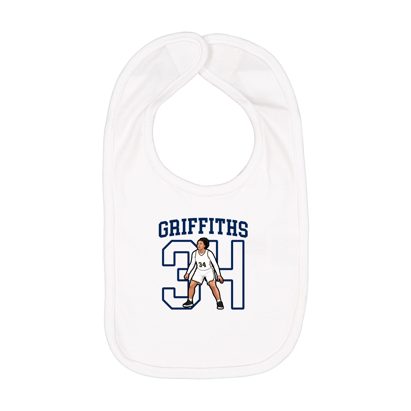 Infant Bib — Shirsey in White