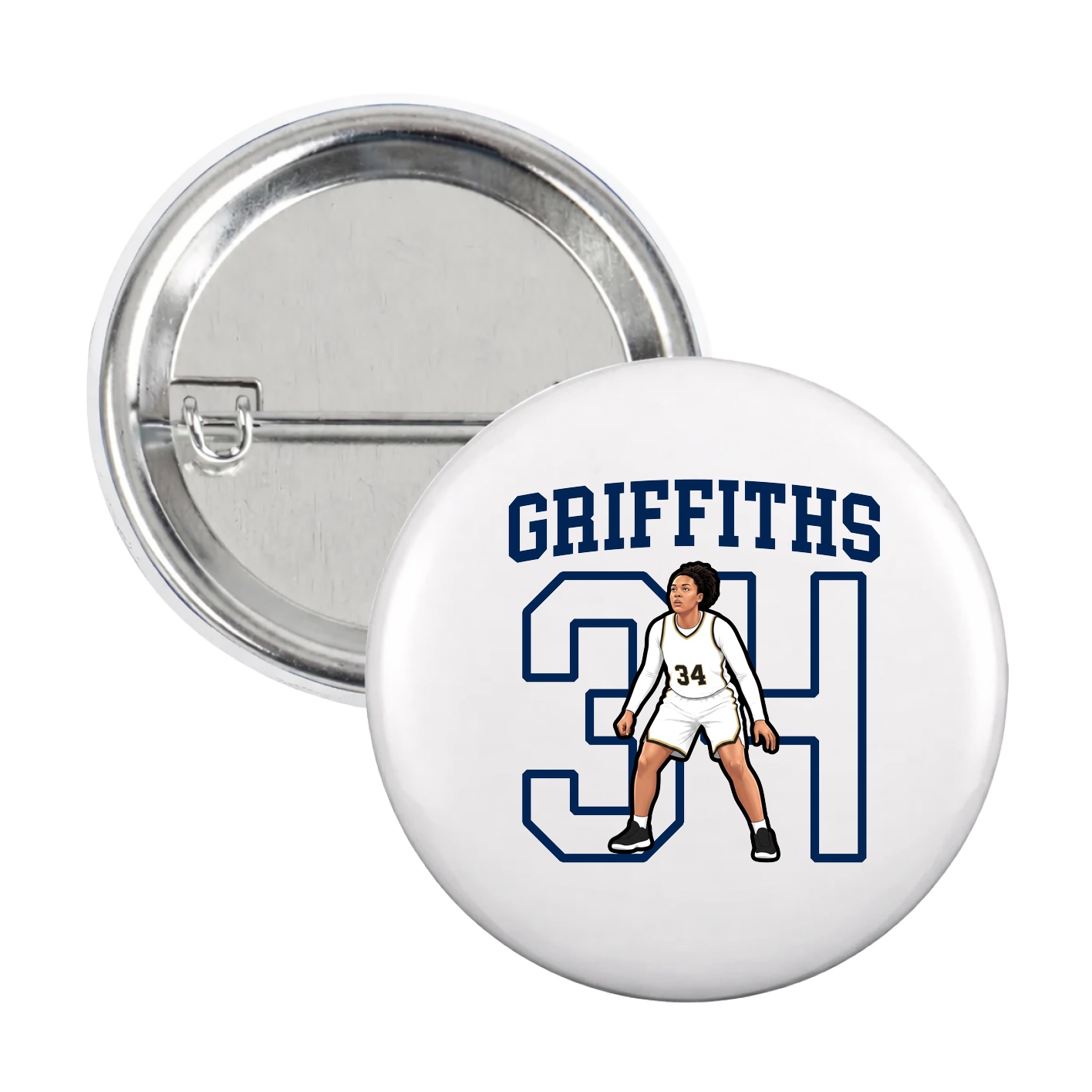 Game Day Button — Shirsey in White