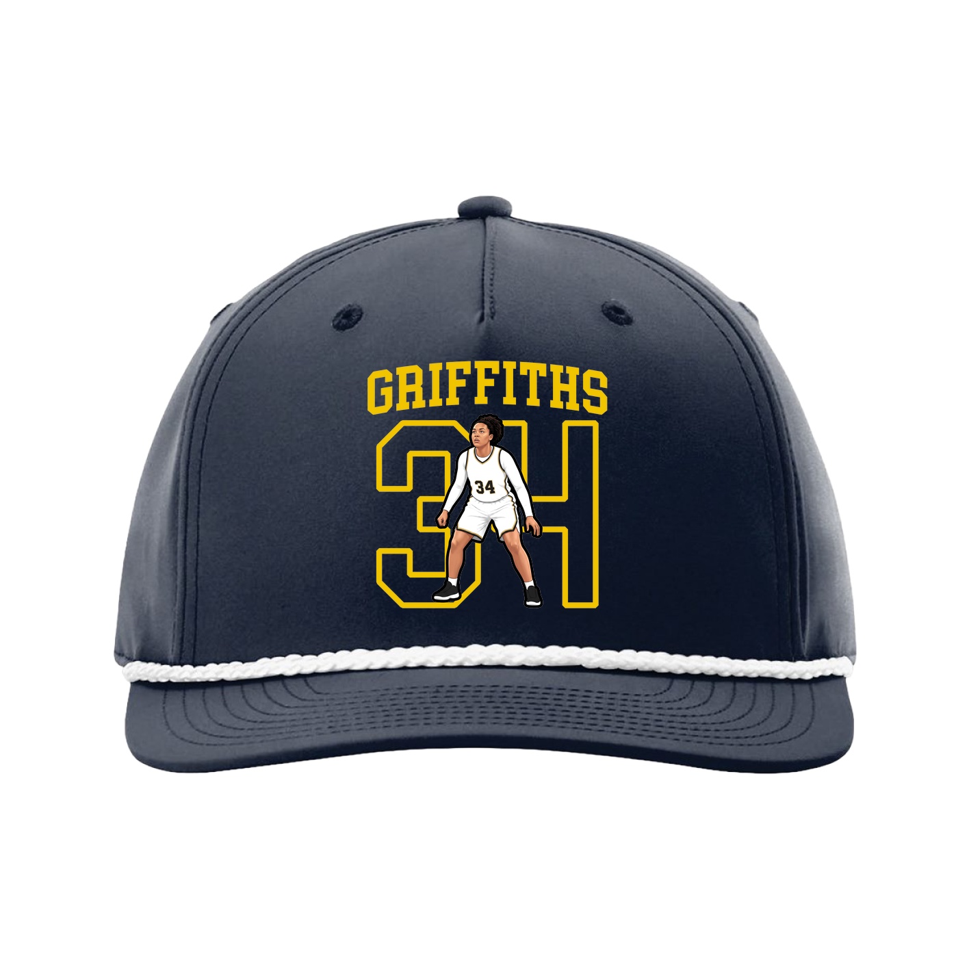 Five-Panel Classic Rope Cap — Shirsey in Navy