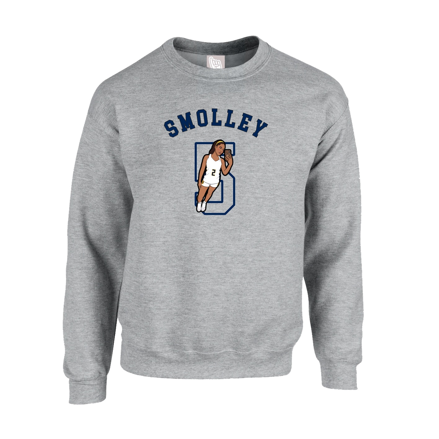Fleece Crew — Shirsey Arch in Grey