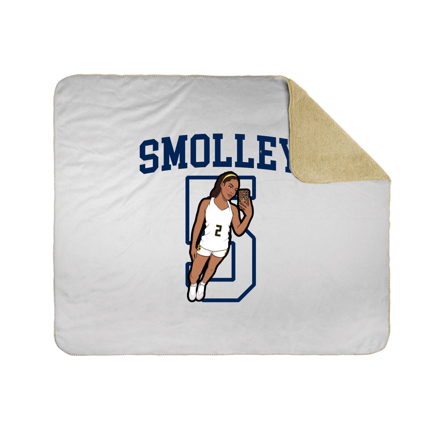 Throw Blanket — Shirsey in White