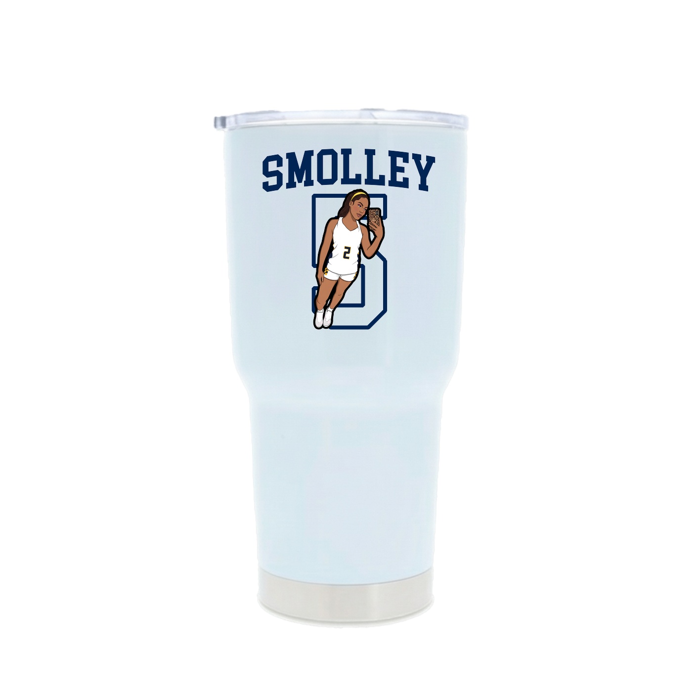 30oz Stainless Steel Tumbler — Shirsey in White