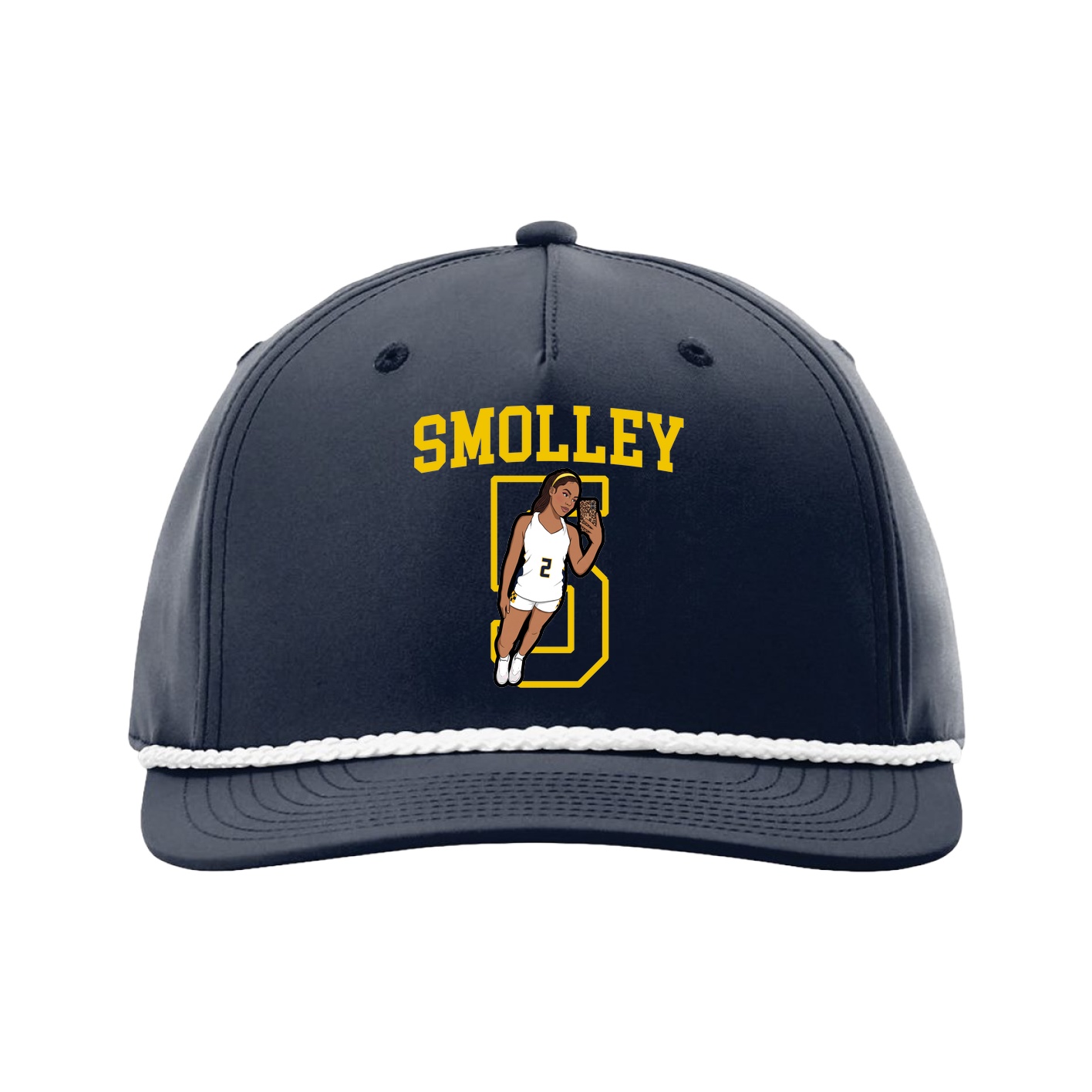 Five-Panel Classic Rope Cap — Shirsey in Navy
