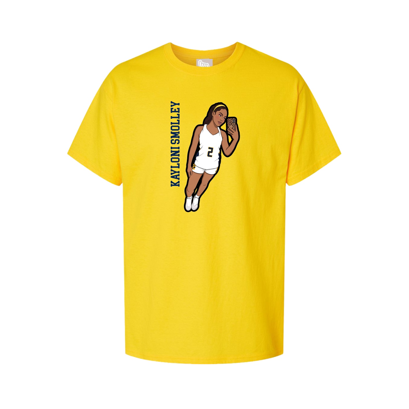 Tee — Name Vertical in Gold