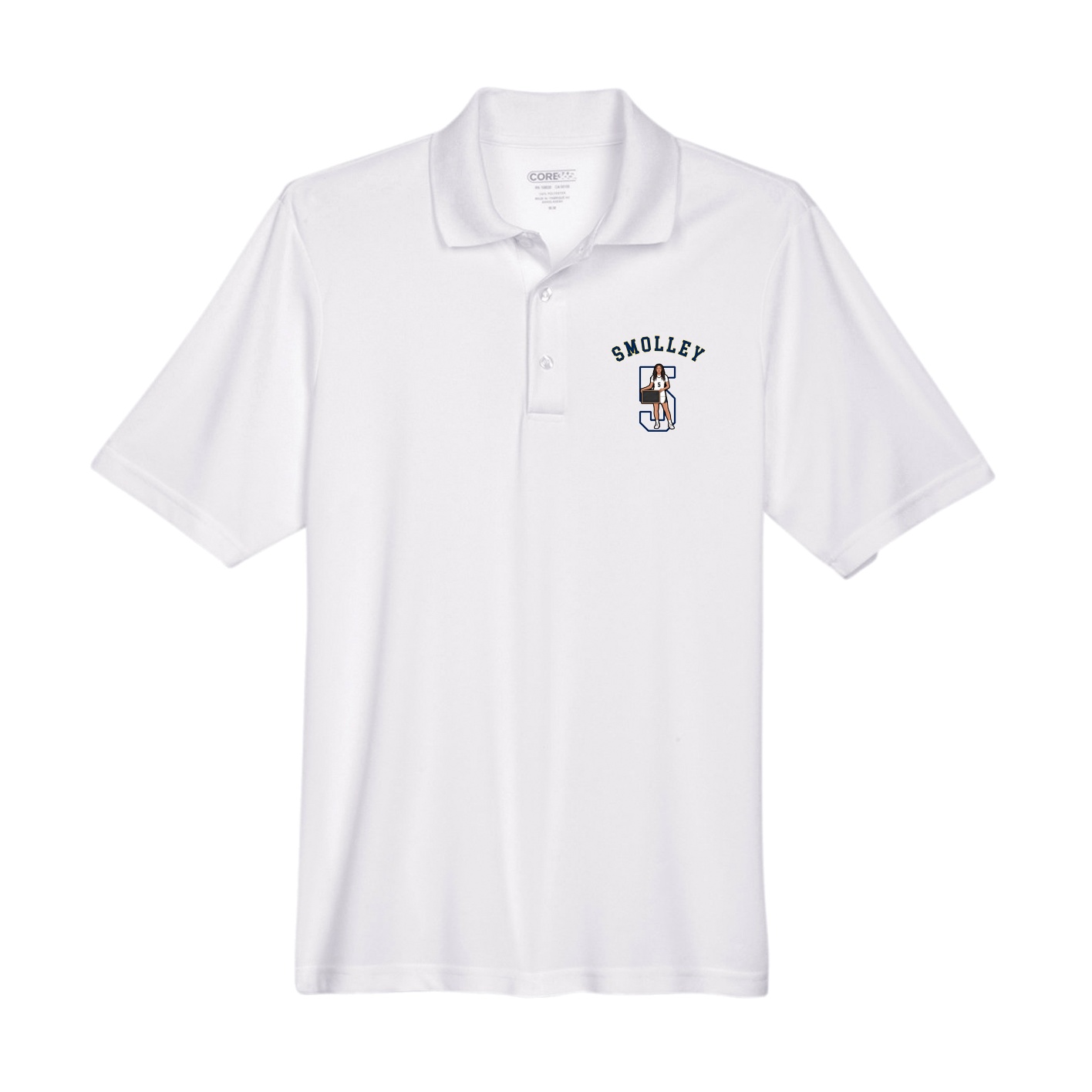 Performance Polo — Shirsey Arch in White