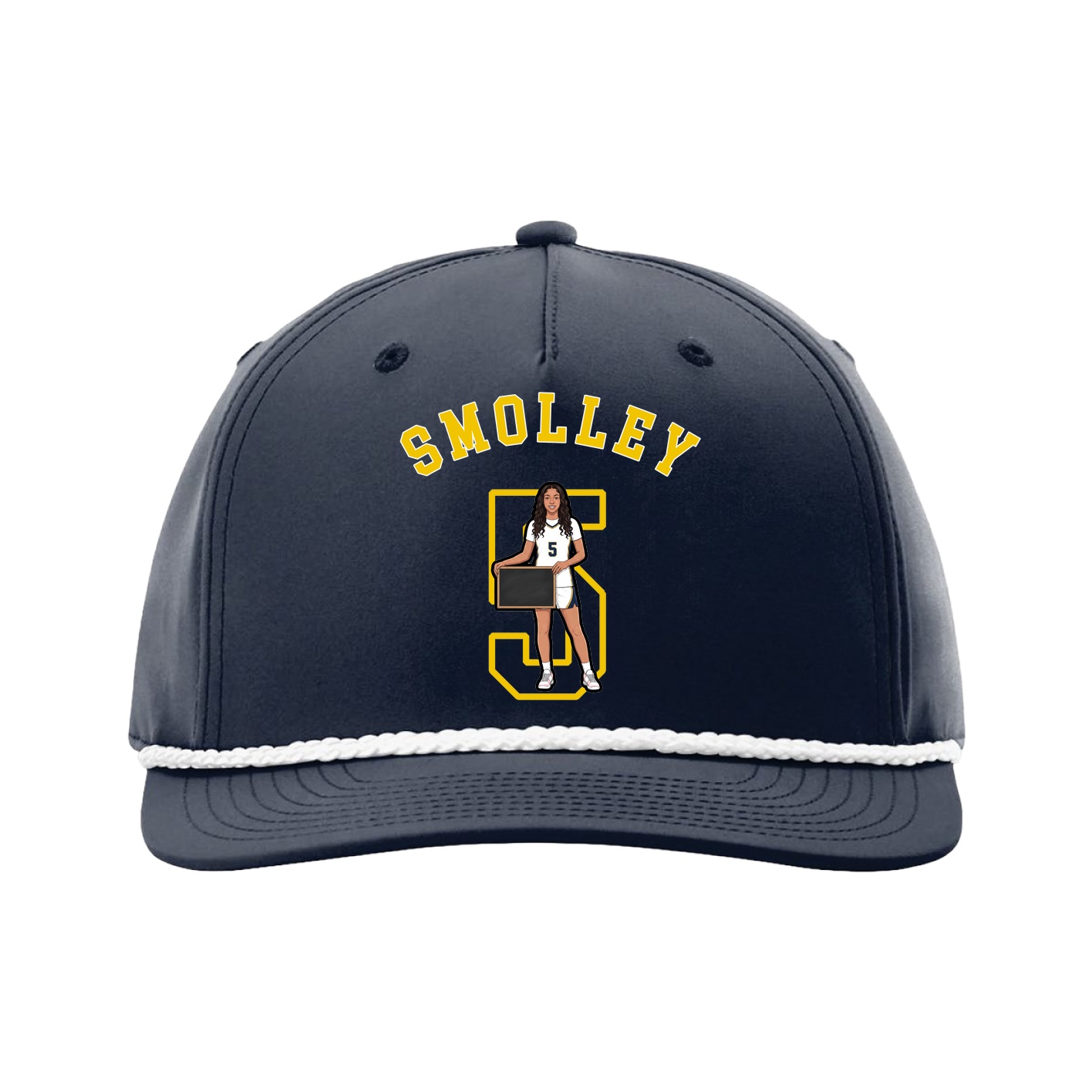 Five-Panel Classic Rope Cap — Shirsey Arch in Navy