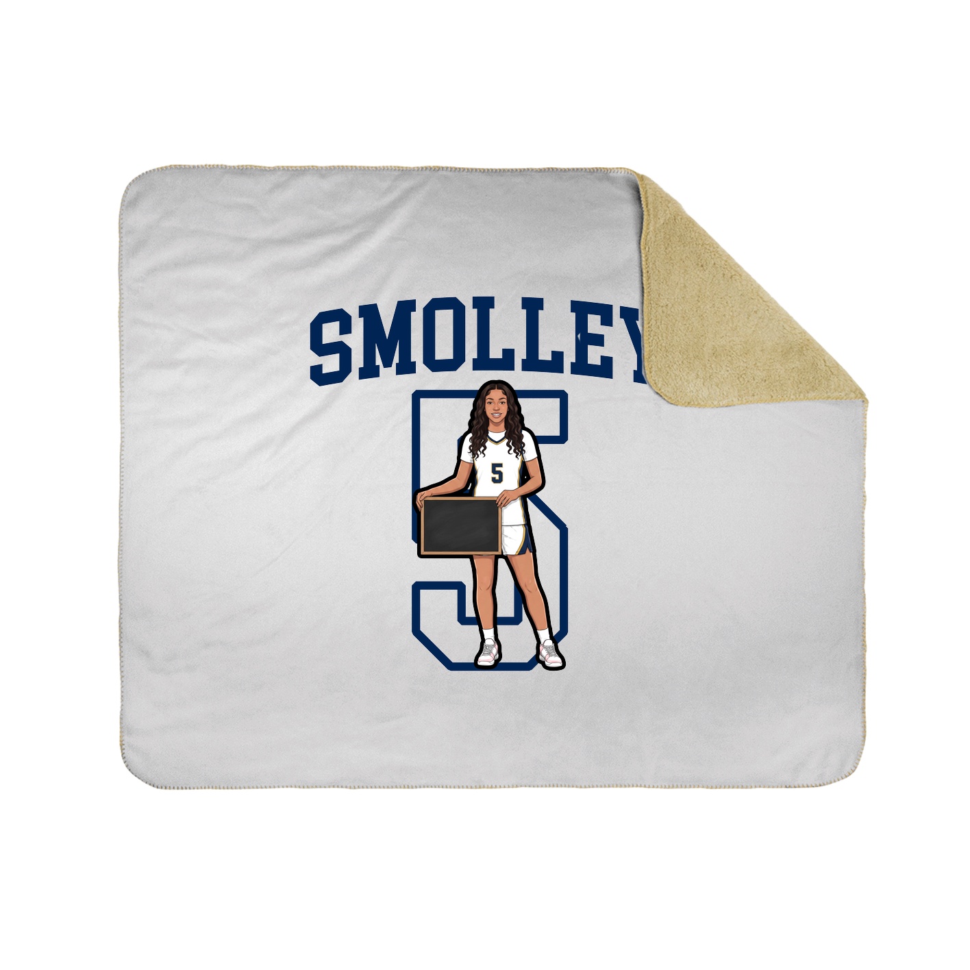 Throw Blanket — Shirsey in White