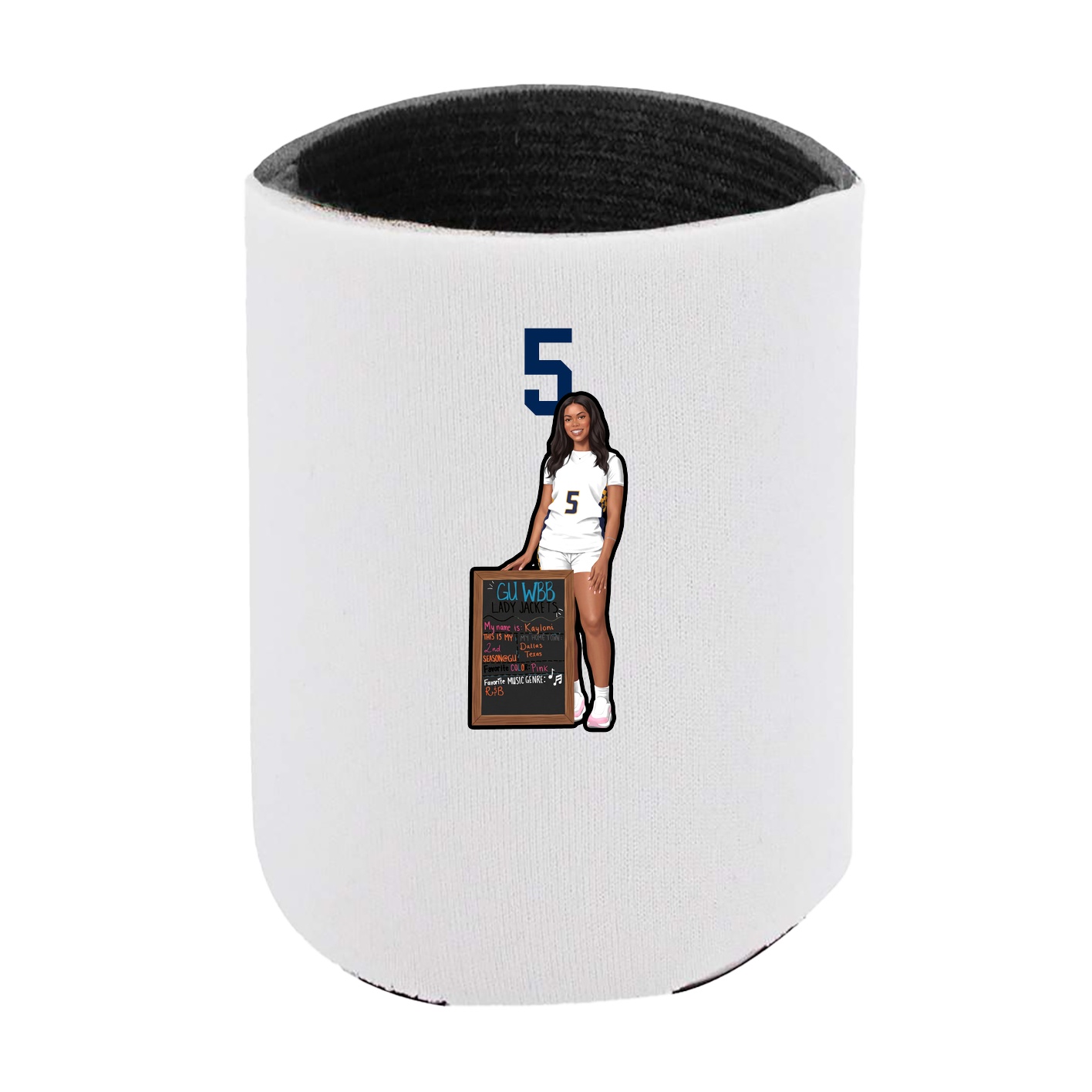 Can Holder — Number Top in White