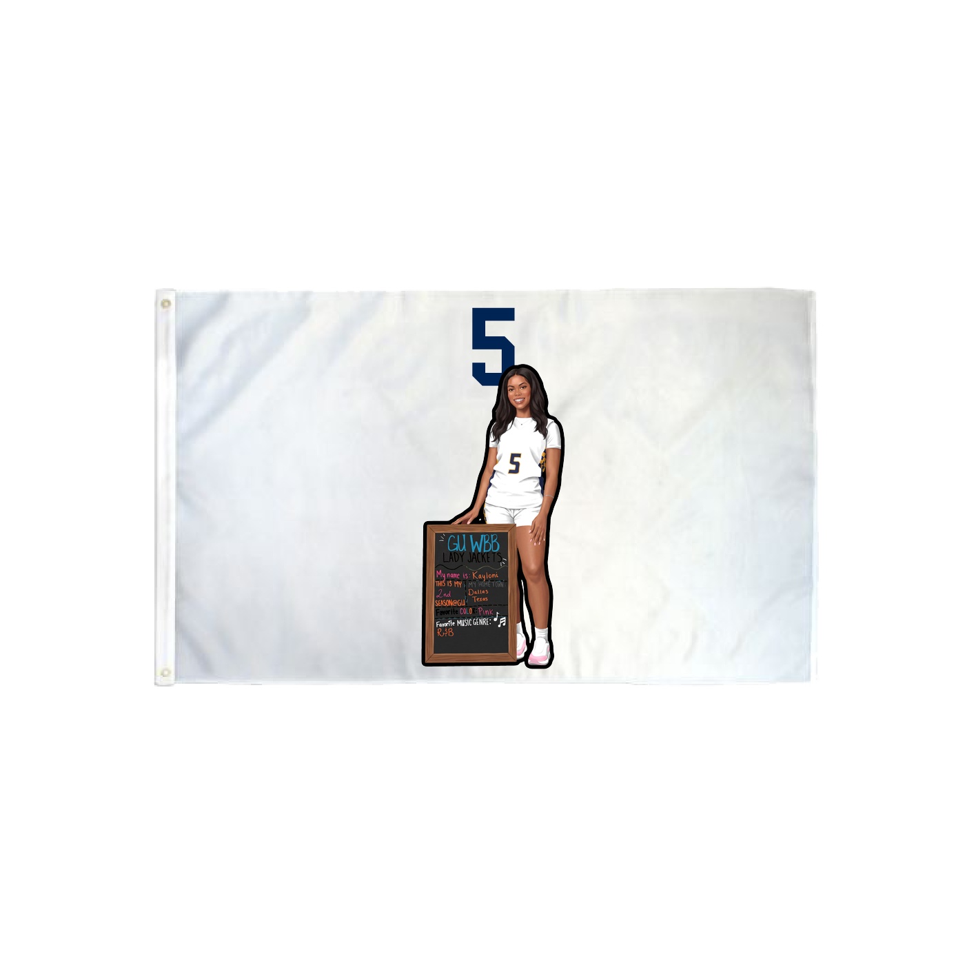 3x5 Flag — Number Top in Classic