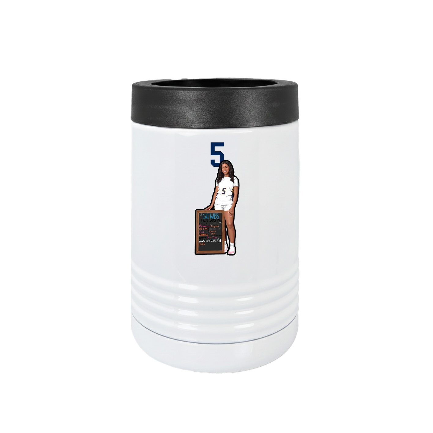 Beverage Holder — Number Top in White