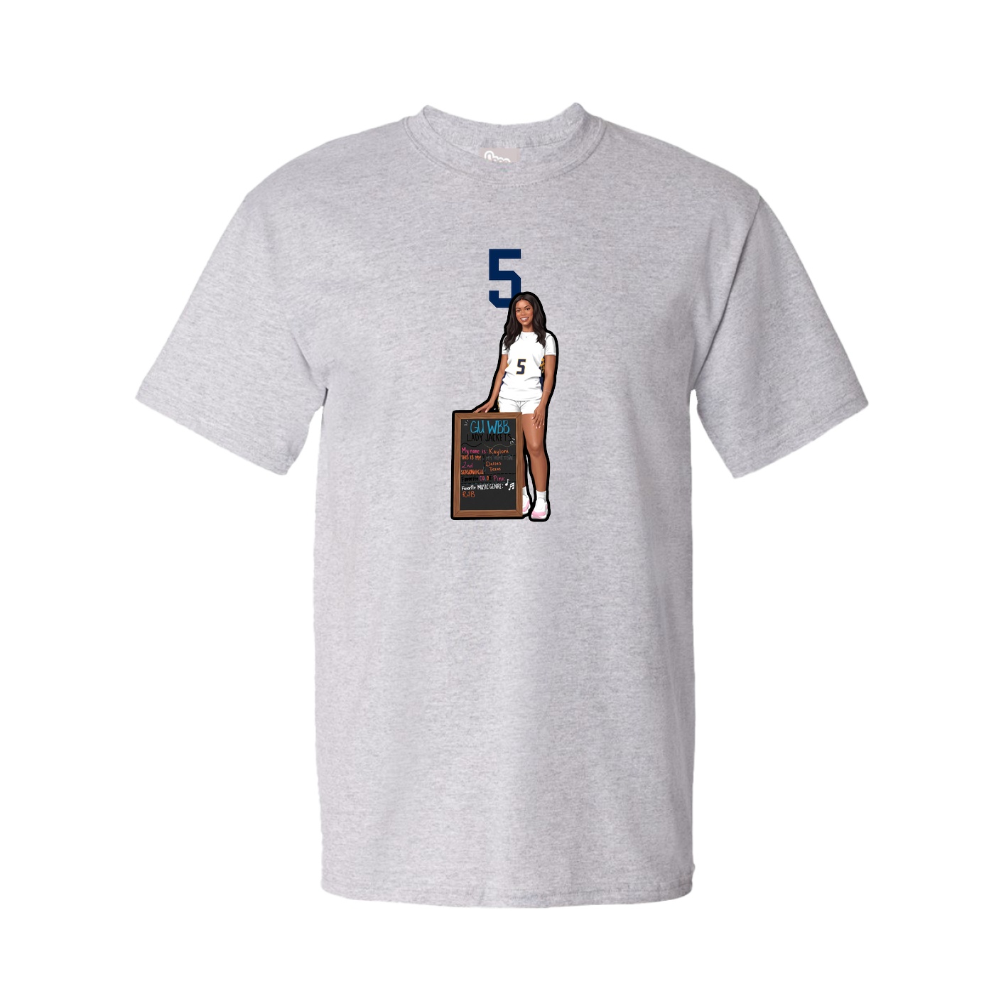 Tee — Number Top in Grey