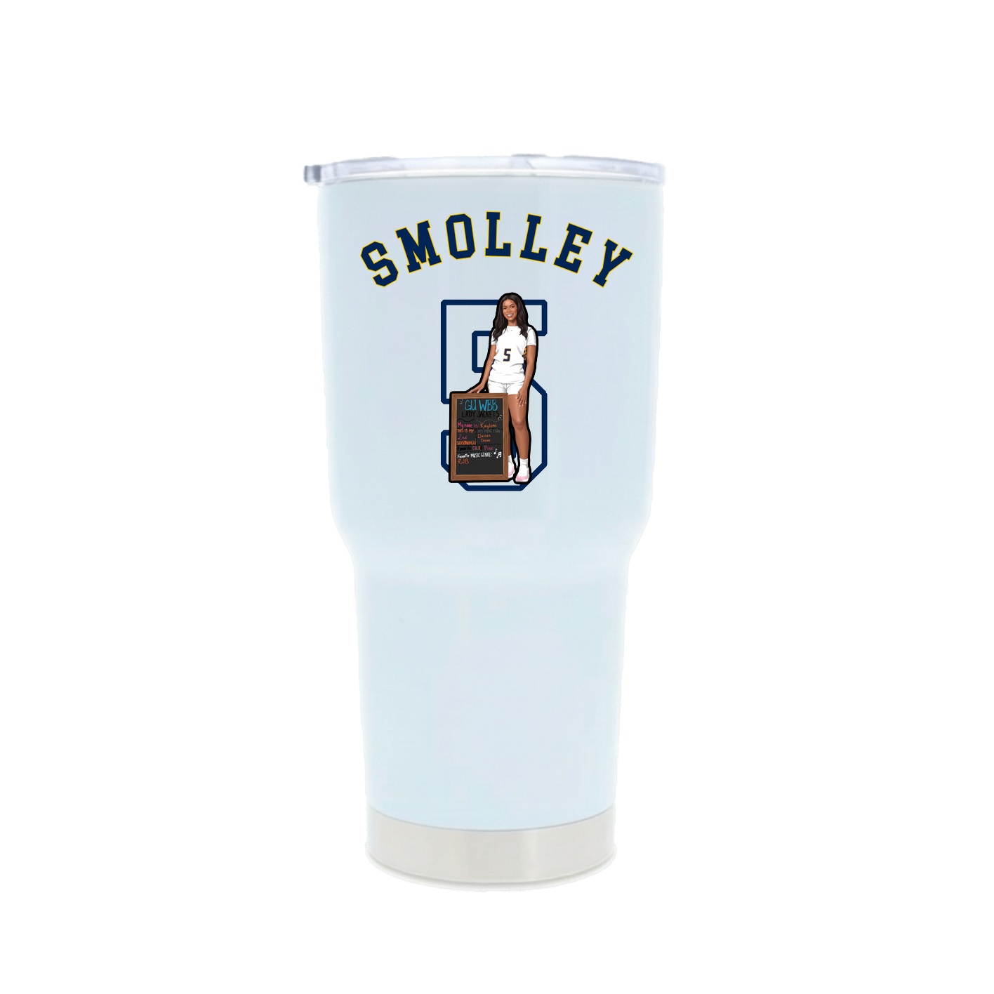 30oz Stainless Steel Tumbler — Shirsey Arch in White
