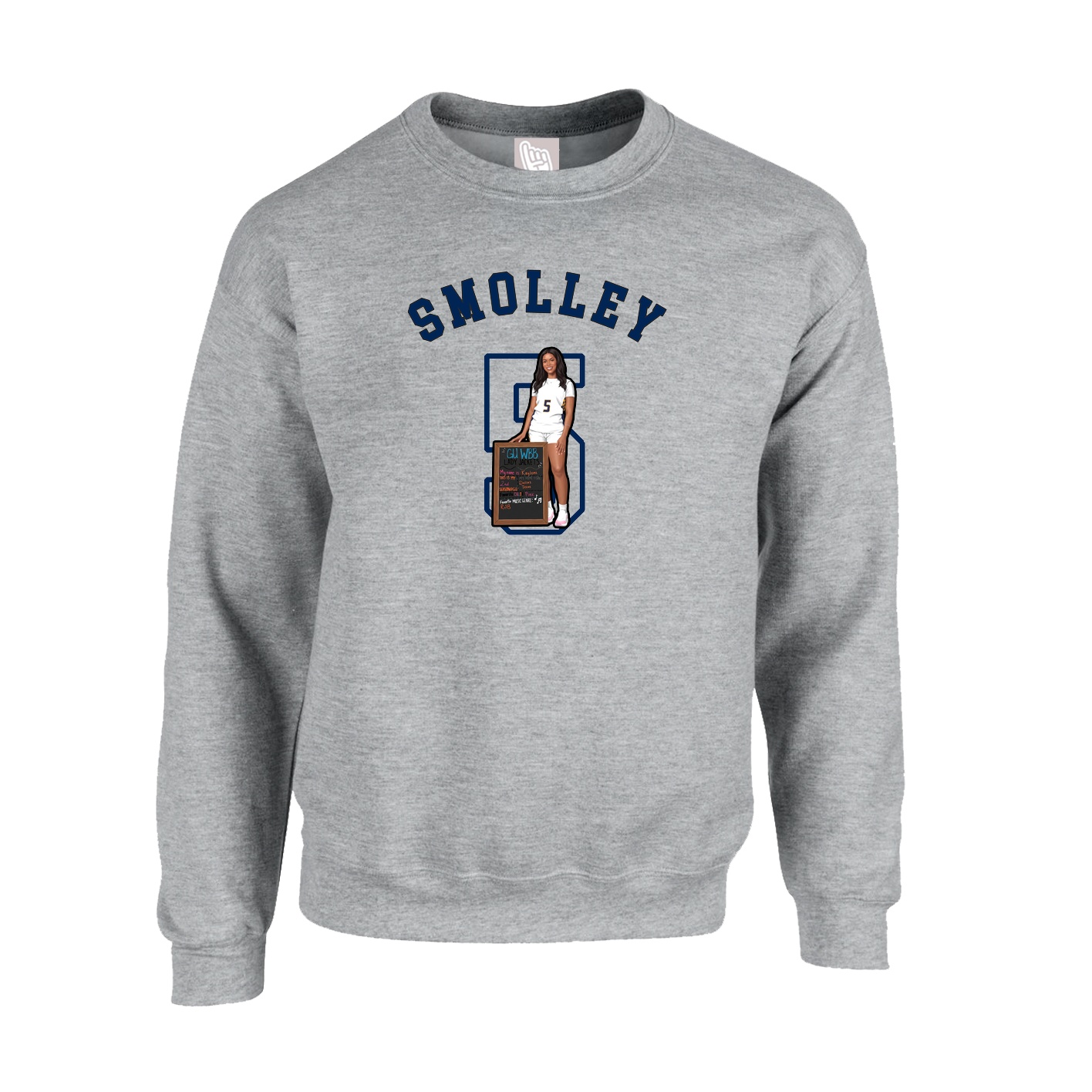Fleece Crew — Shirsey Arch in Grey