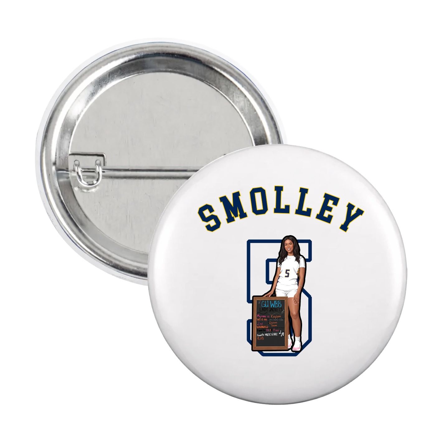 Game Day Button — Shirsey Arch in White