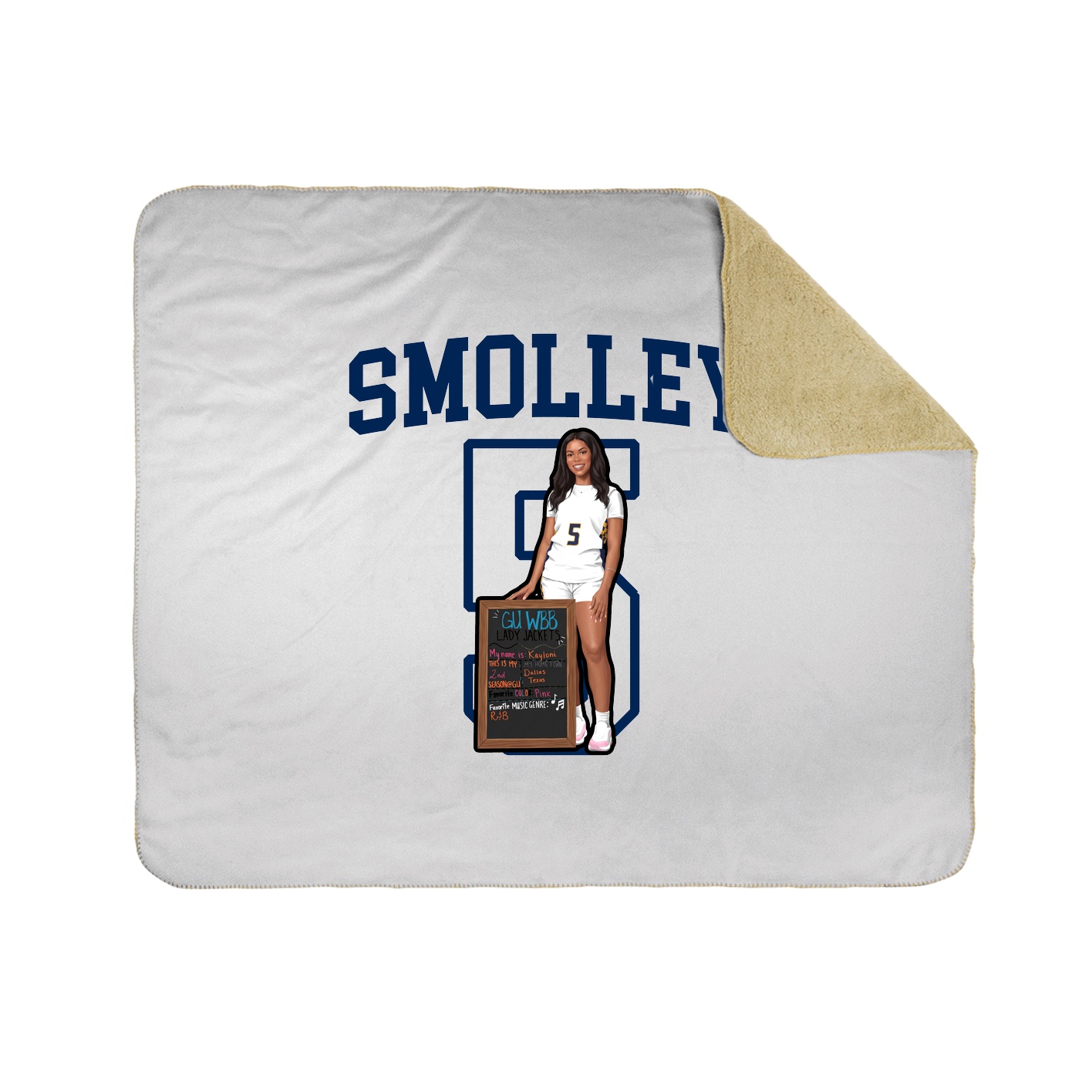 Throw Blanket — Shirsey in White