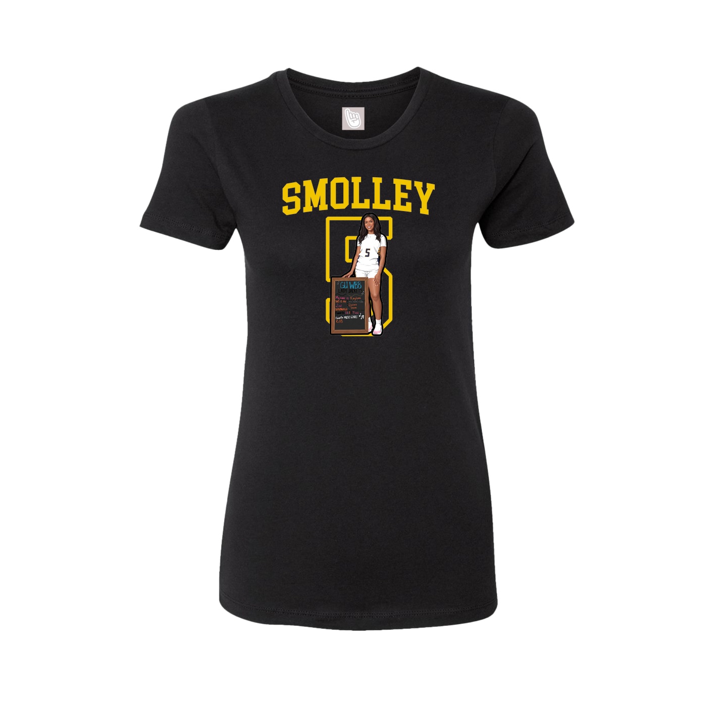 Fitted Women's Tee — Shirsey in Black