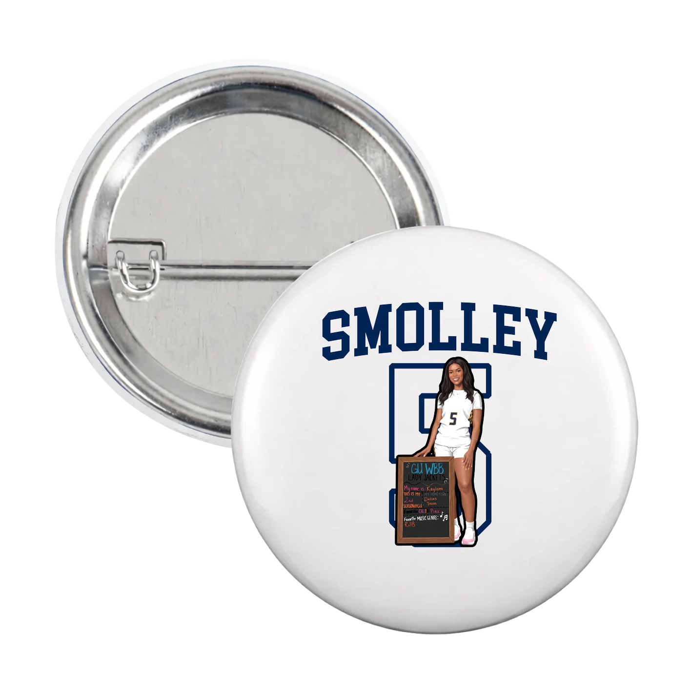 Game Day Button — Shirsey in White