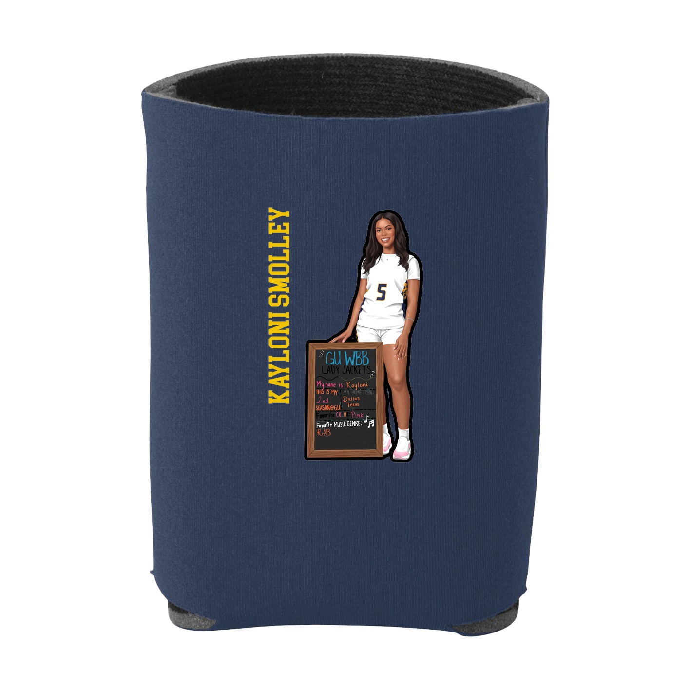 Can Holder — Name Vertical in Navy