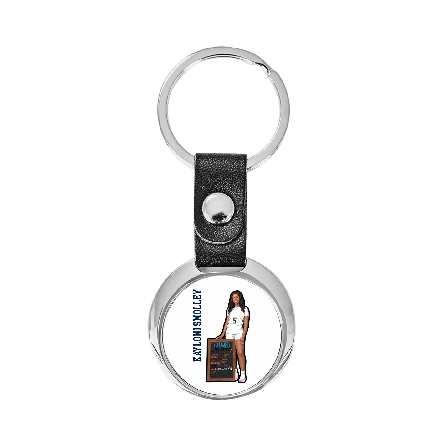 Key Chain — Name Vertical in Classic