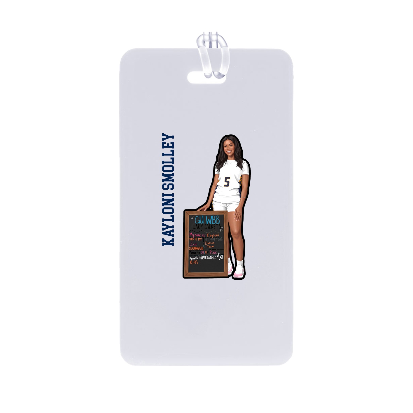 Bag Tag — Name Vertical in Classic