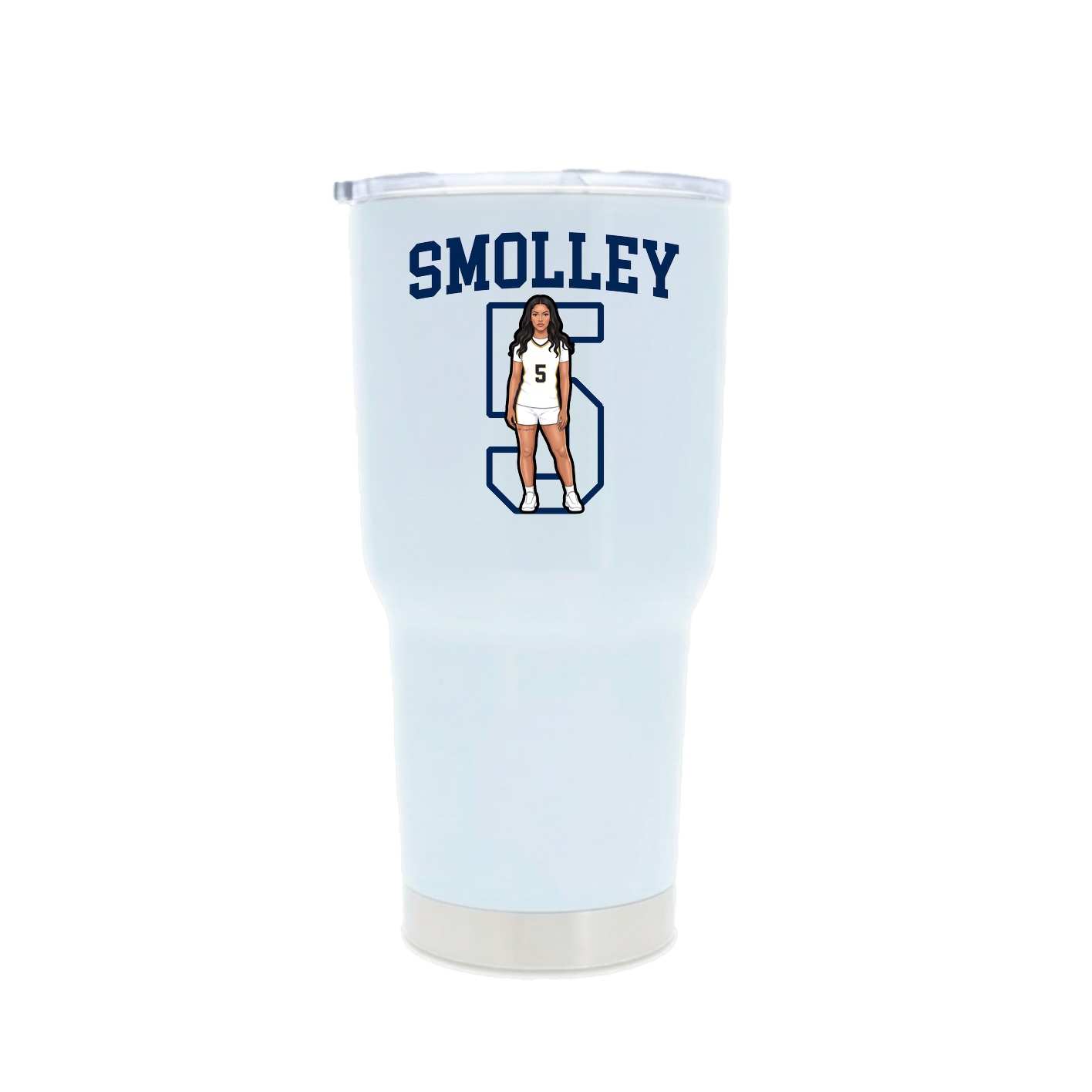 30oz Stainless Steel Tumbler — Shirsey in White