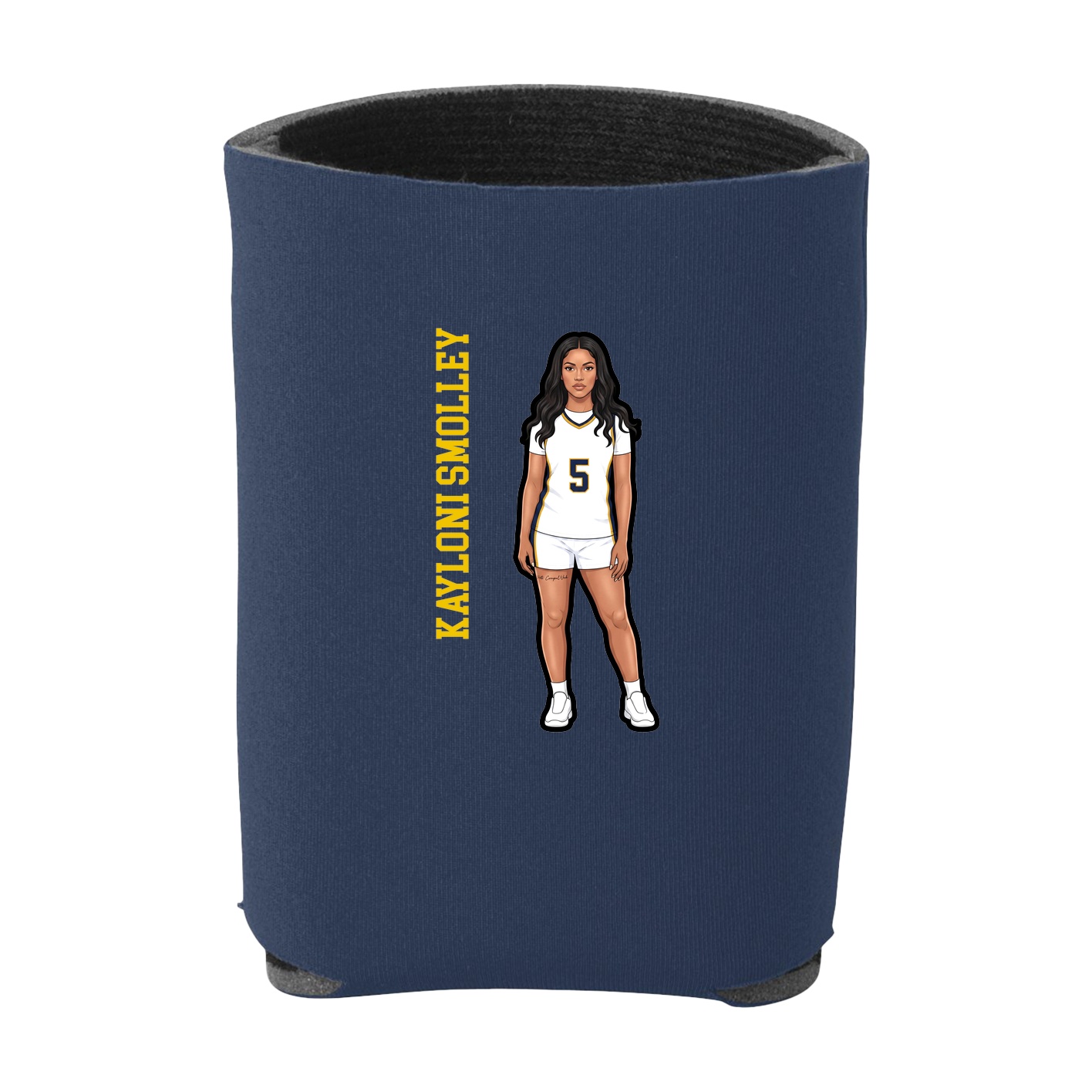 Can Holder — Name Vertical in Navy