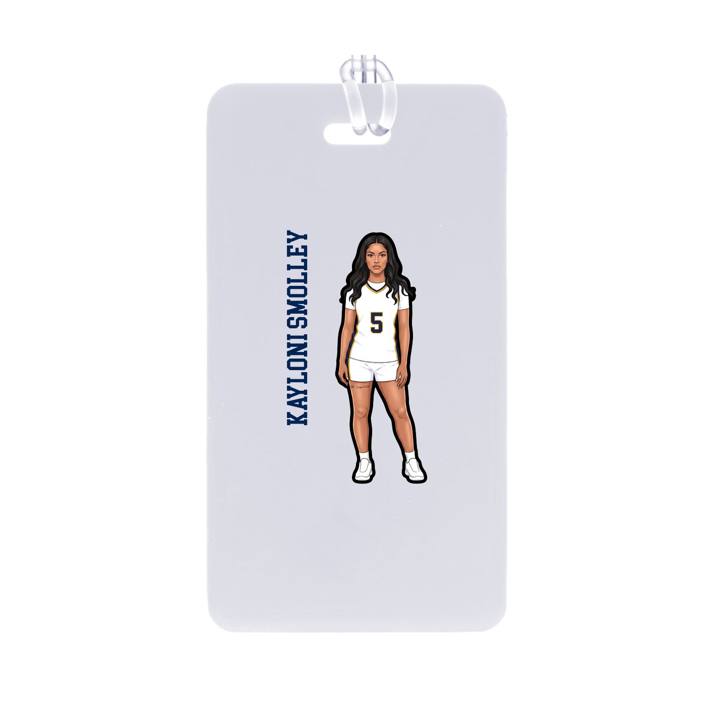 Bag Tag — Name Vertical in Classic