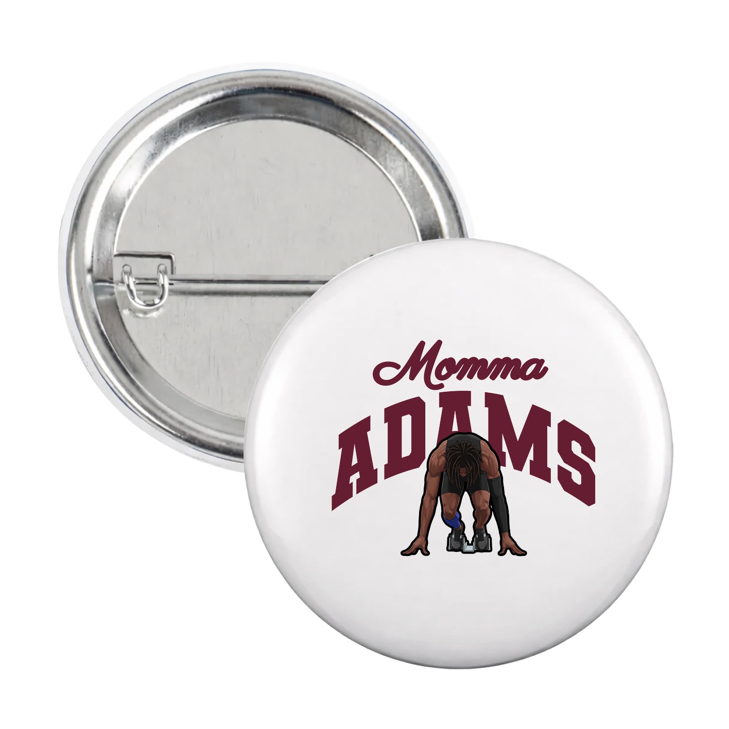 Game Day Button — Mothers Day Arch in White