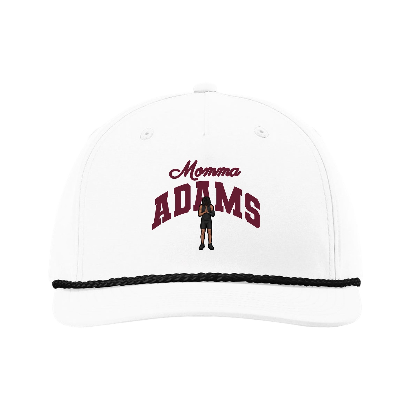 Five-Panel Classic Rope Cap — Mothers Day Arch in White