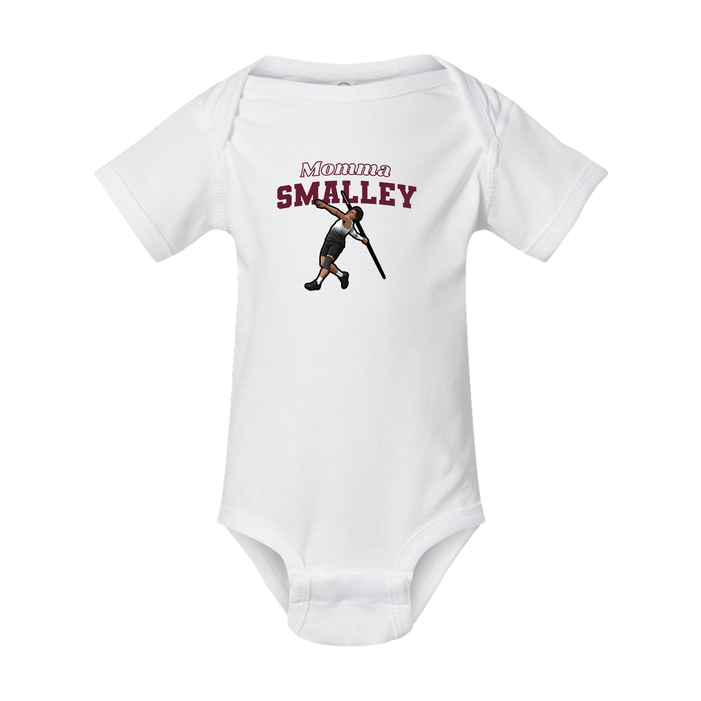 Baby Onesie — Mothers Day Block in White
