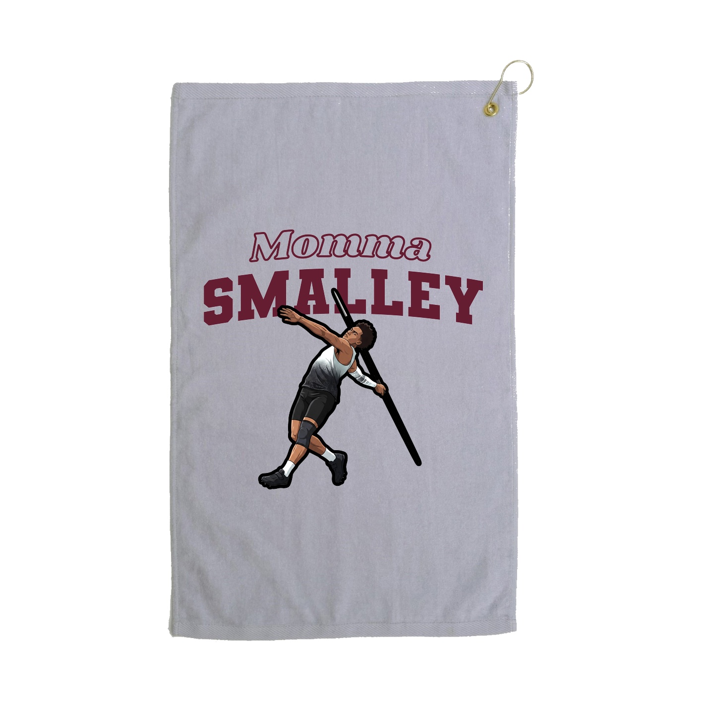 Golf Towel — Mothers Day Block in Grey