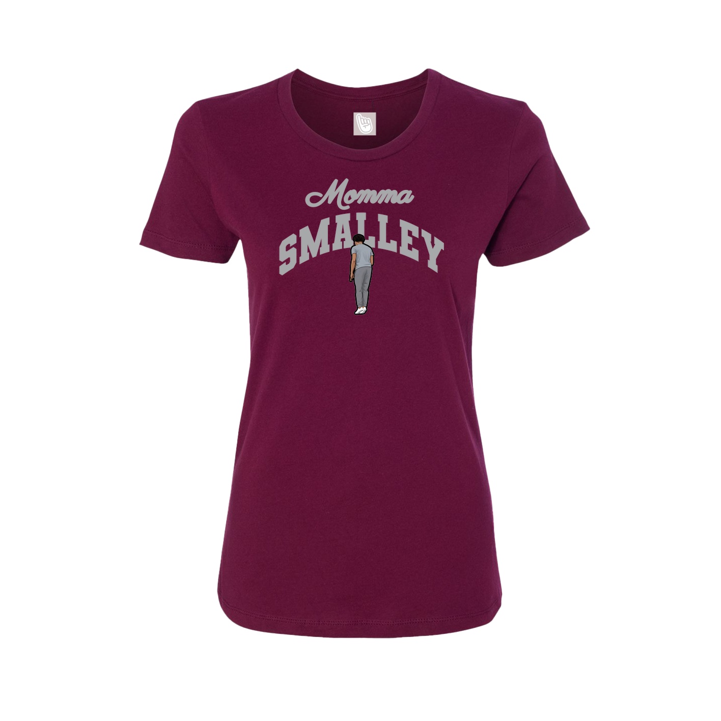 Womens Tee — Mothers Day Arch in Maroon