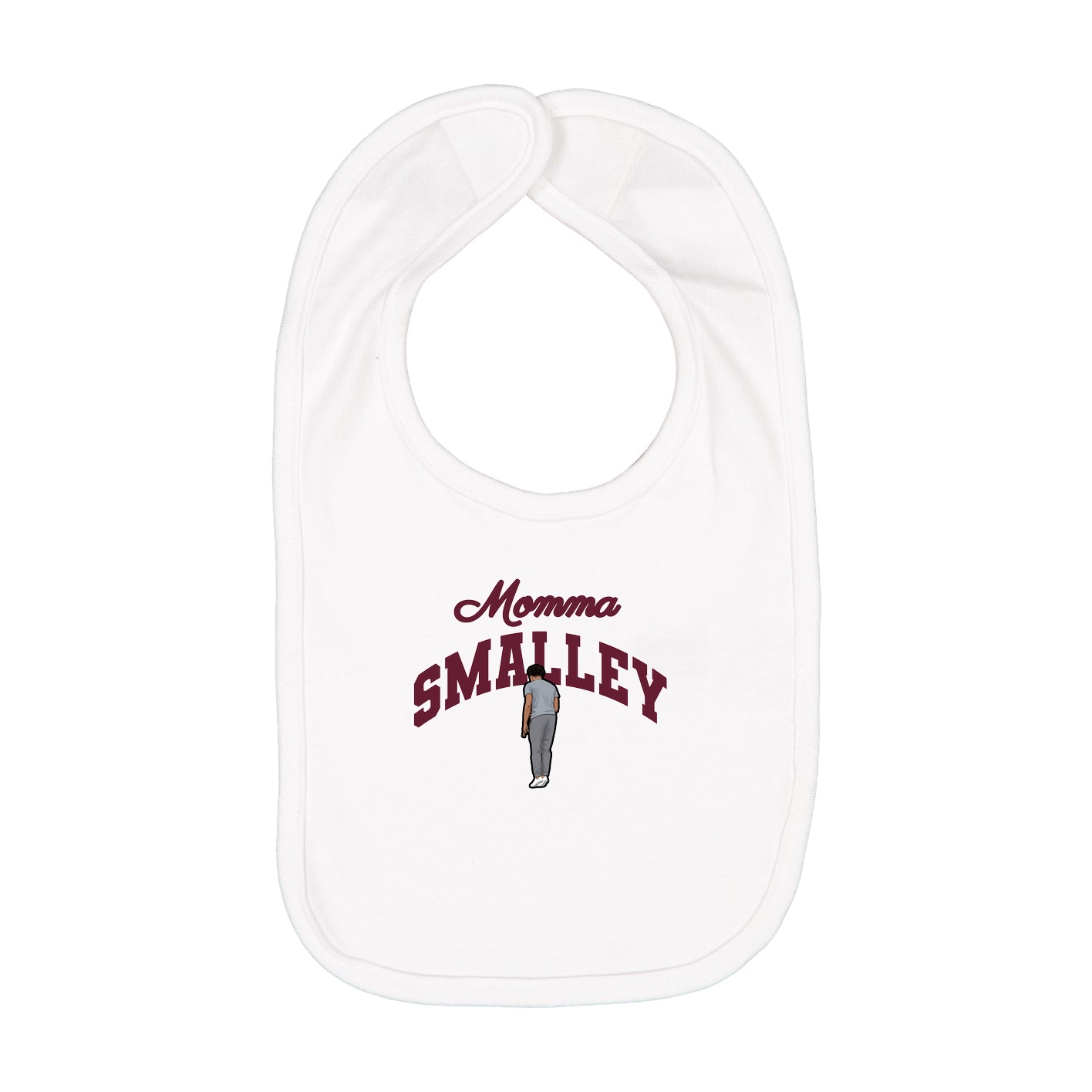 Infant Bib — Mothers Day Arch in White