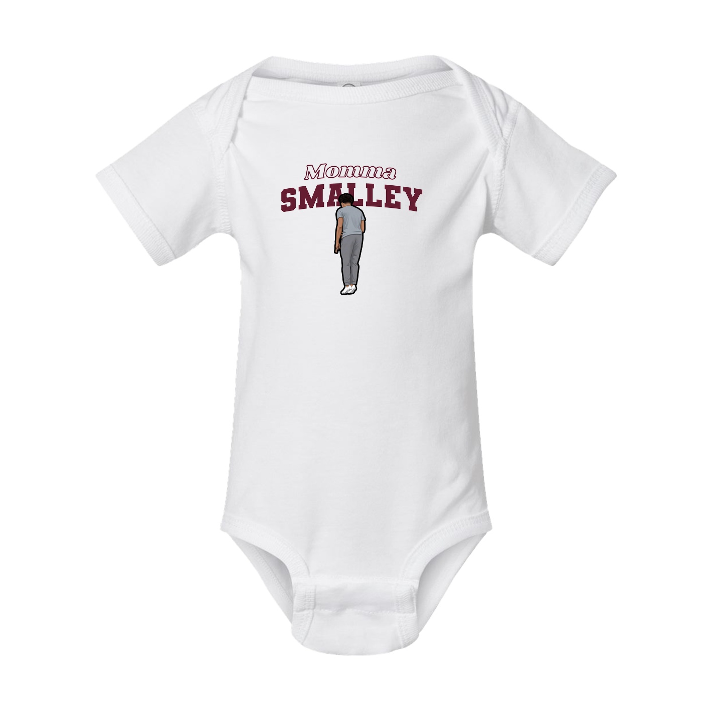 Baby Onesie — Mothers Day Block in White