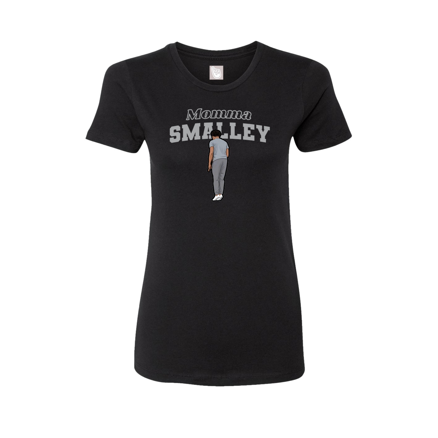 Womens Tee — Mothers Day Block in Black