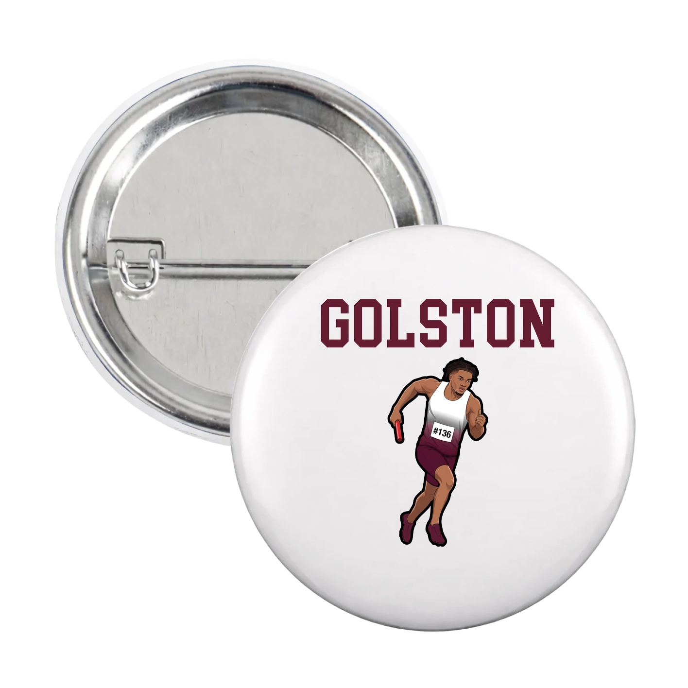 Game Day Button — Shirsey in White
