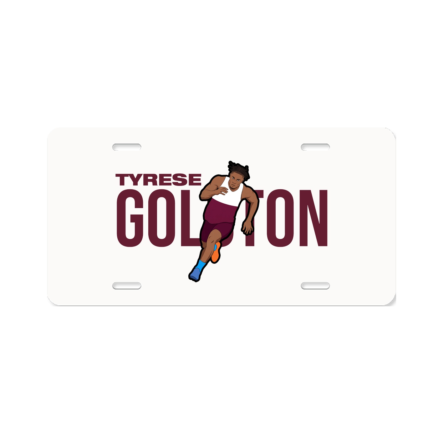 License Plate — Player Name in Classic