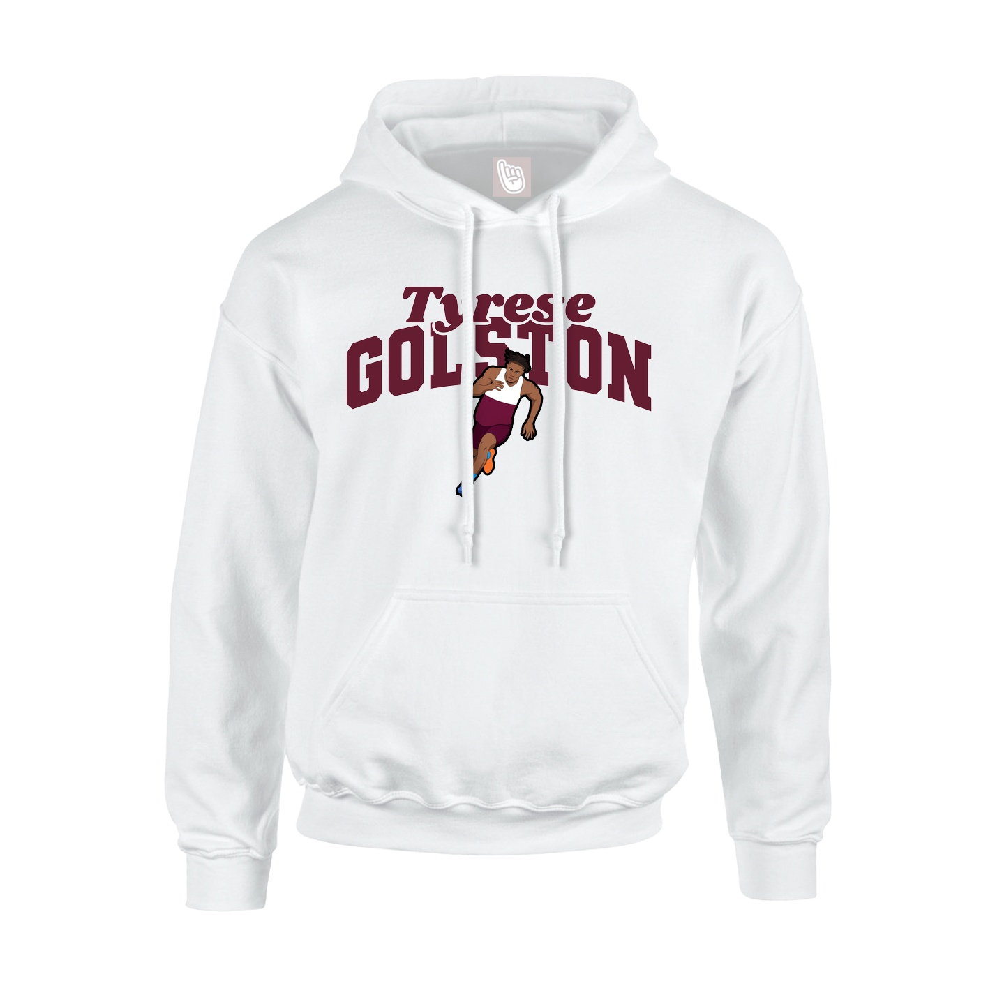 Hoodie — Signature Arch in White